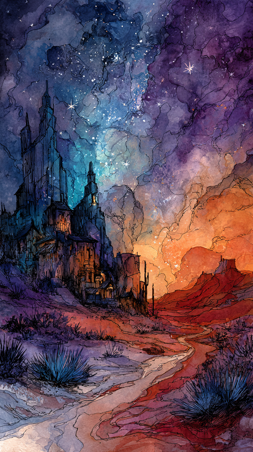 Desert-Castle-Landscape